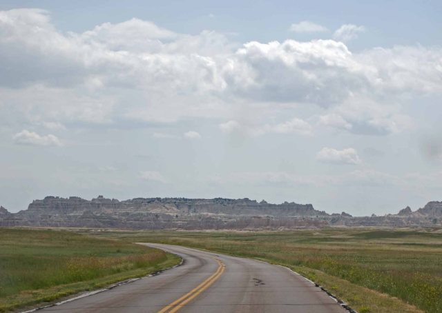 the road in to Badlands